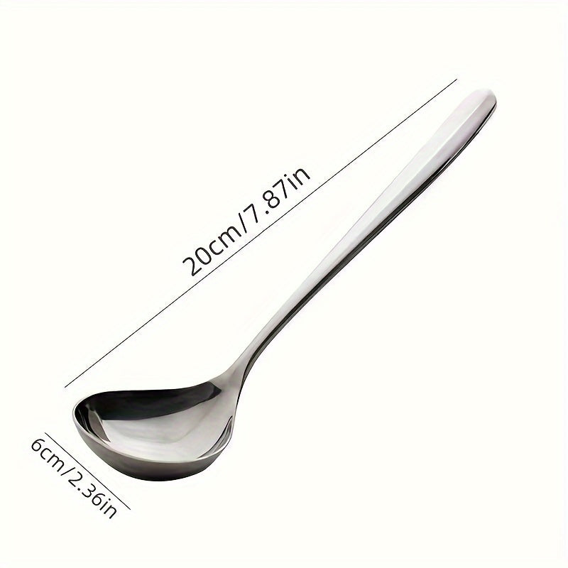 High-Quality, Ergonomic Design for Home 2-Piece Stainless Steel Soup Spoons Set