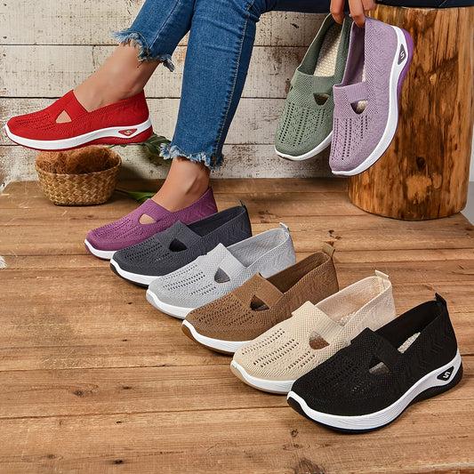 Designed for on-the-go women, these cut-out sneakers blend effortless fashion with practical functionality.