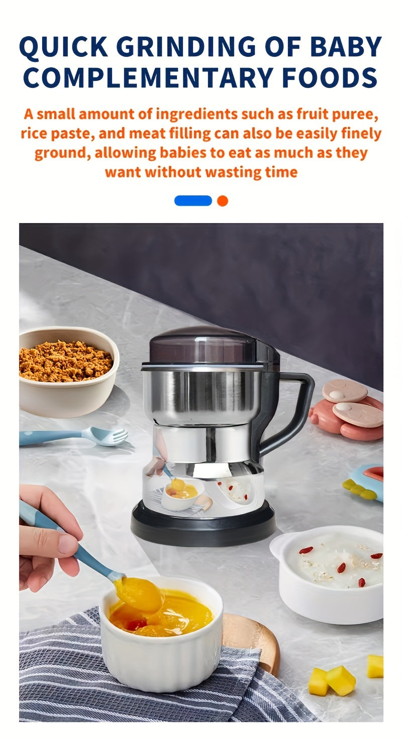 Ultra-Fine Electric Grinding Machine - Compact Small Grain Dry Grinder for Household Use