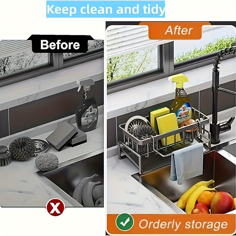 Organize your kitchen sink with our Premium Sink Organizer