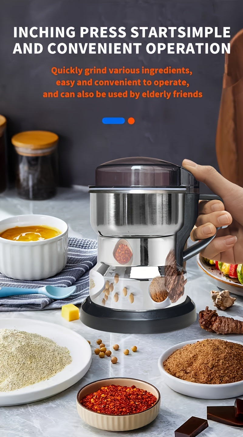 Ultra-Fine Electric Grinding Machine - Compact Small Grain Dry Grinder for Household Use