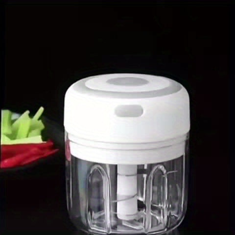 250ml Mini Garlic Chopper, Portable Food Processor, Cordless Meat Grinder